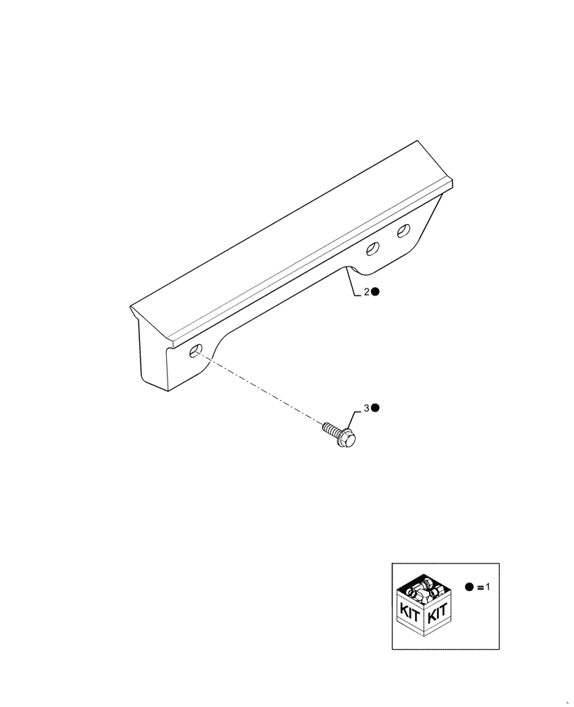 Схема запчастей Case IH 7010 - (66.330.01[06]) - KIT CADI STRAIGHT SEPARATOR BAR (66) - THRESHING