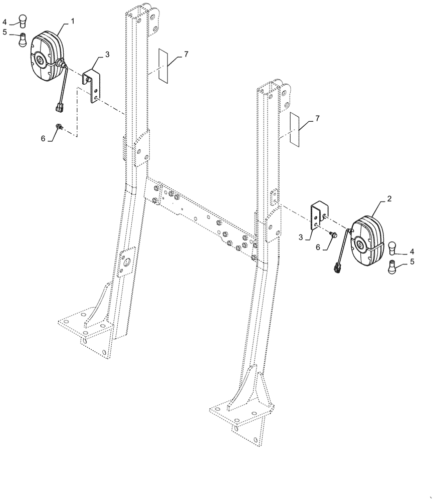 Схема запчастей Case IH FARMALL 55C - (55.404.020) - TURN SIGNAL LAMP (55) - ELECTRICAL SYSTEMS