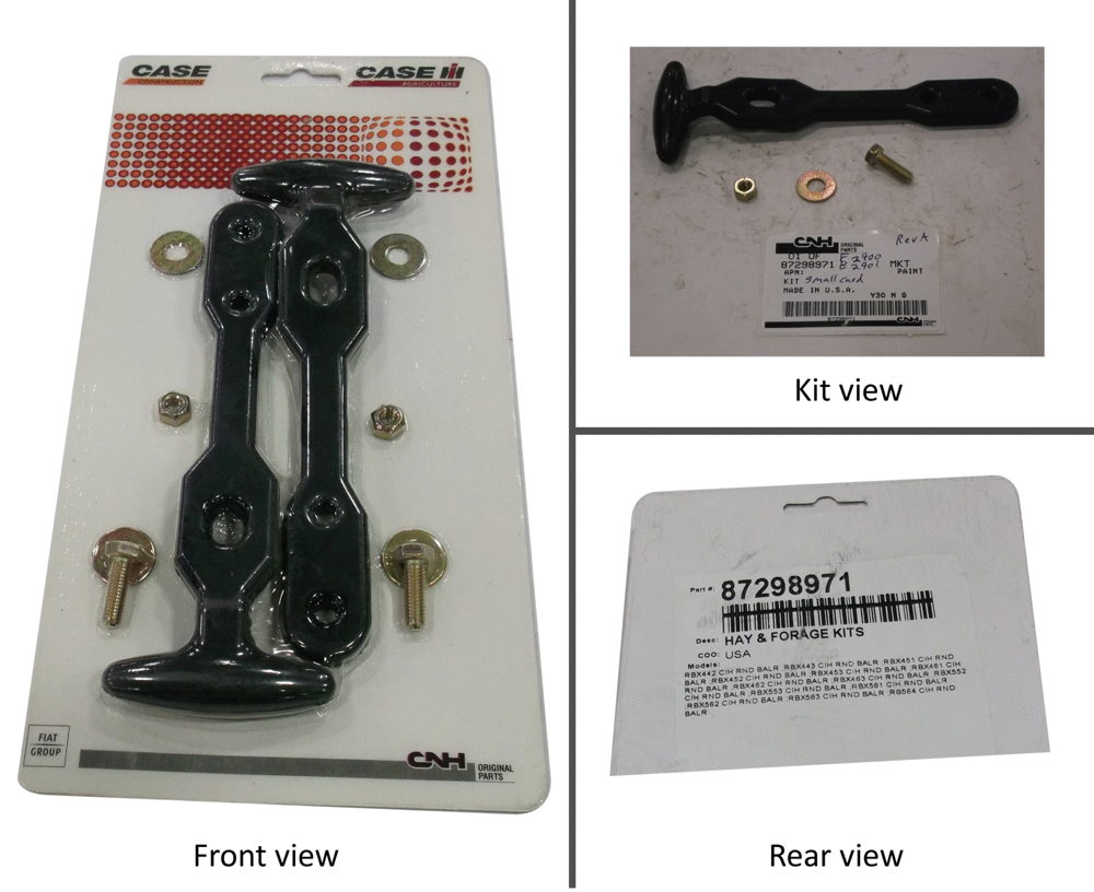 Схема запчастей Case IH RBX563 - (08.84) - KIT RUBBER LATCH (08) - SHEET METAL/DECALS