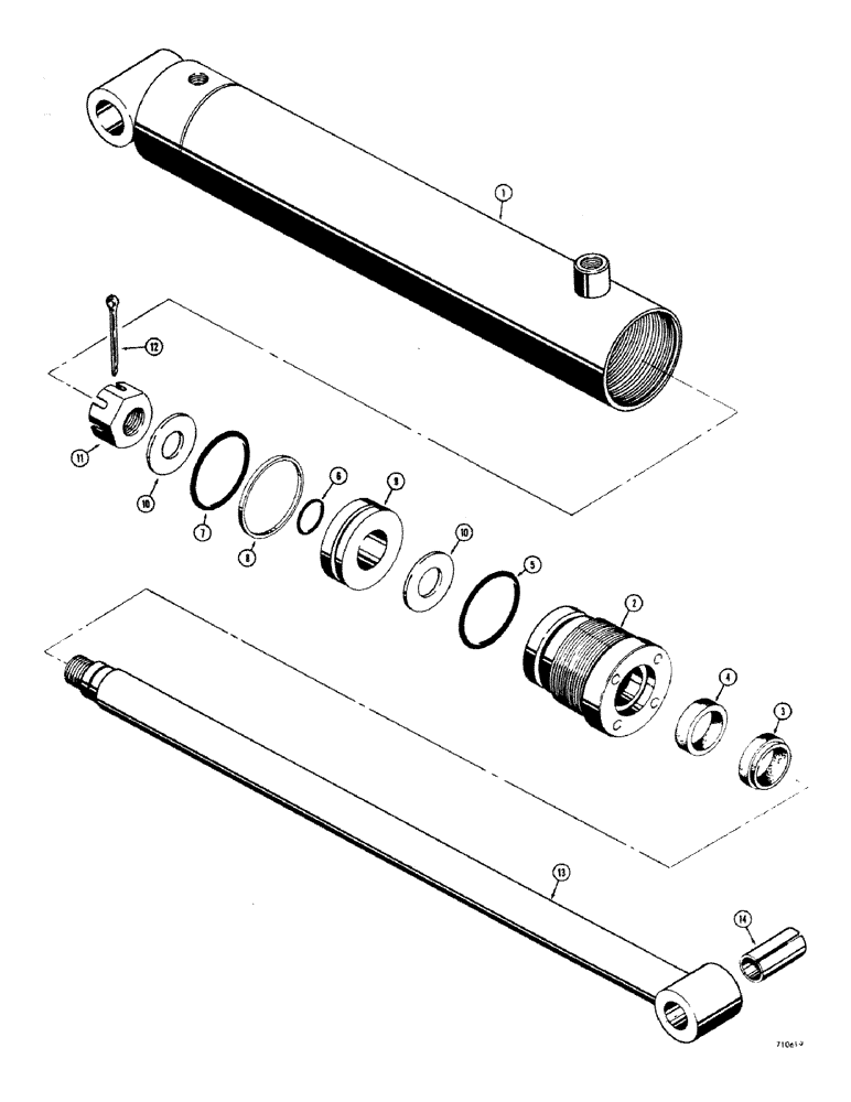 Схема запчастей Case IH 1529 - (160) - WOOD-TICK CYLINDER, UP TO NO. 9816143 