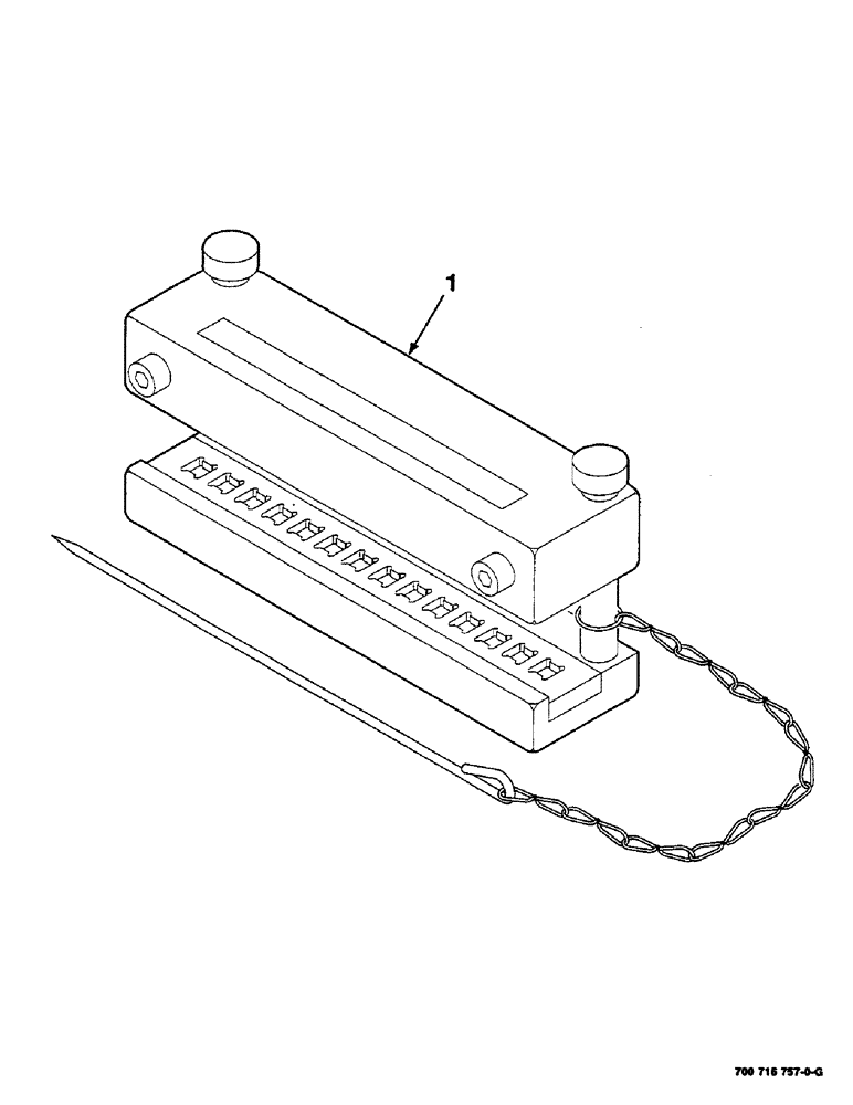 Схема запчастей Case IH RS551 - (9-16) - 7 INCH BELT CLAMPING TOOL, TITAN 05, 700716757 7 INCH BELT CLAMPLING TOOL COMPLETE, TITAN 05 Decals & Attachments