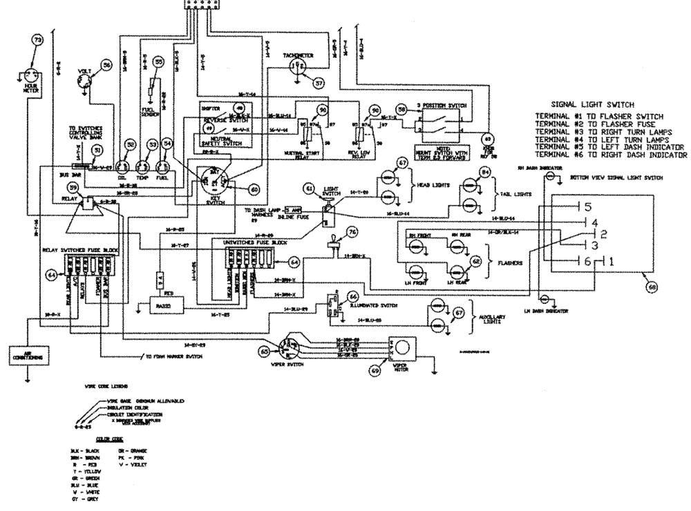 Схема запчастей Case IH PATRIOT XL - (12-004[01]) - WIRING SCHEMATIC - CAB, ENGINE AND VALVE WIRING - CAB (06) - ELECTRICAL