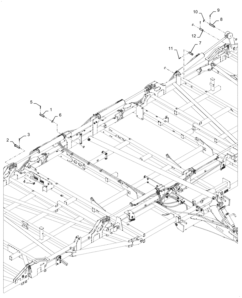 Схема запчастей Case IH TM255 - (35.100.033[01]) - PINS HYDRAULIC STD LIFT 51 FOOT (35) - HYDRAULIC SYSTEMS