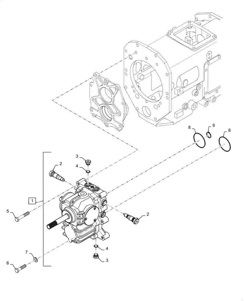 Схема запчастей Case IH FARMALL 55C - (29.202.010) - HYDROSTATIC PUMP (29) - HYDROSTATIC DRIVE