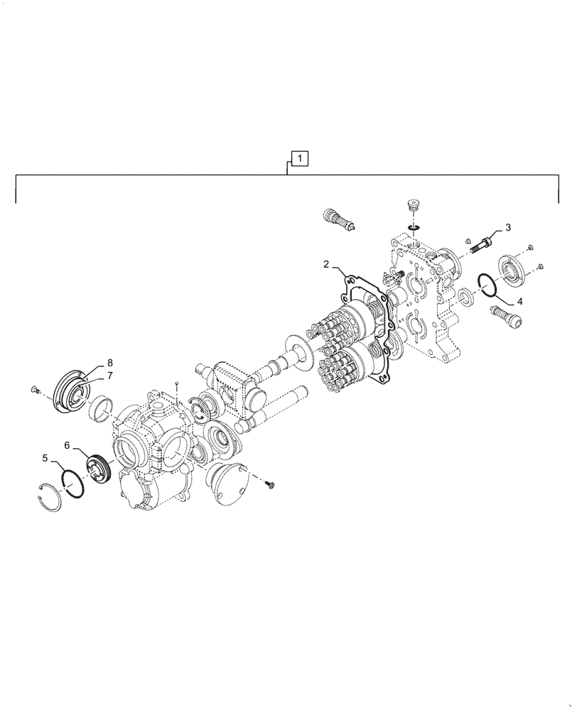 Схема запчастей Case IH FARMALL 55C - (29.202.030) - HYDROSTATIC PUMP, SEAL KIT (29) - HYDROSTATIC DRIVE