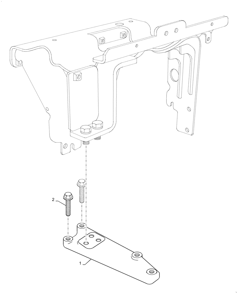 Схема запчастей Case IH FARMALL 55C - (10.501.020) - DPF, SUPPORT (10) - ENGINE