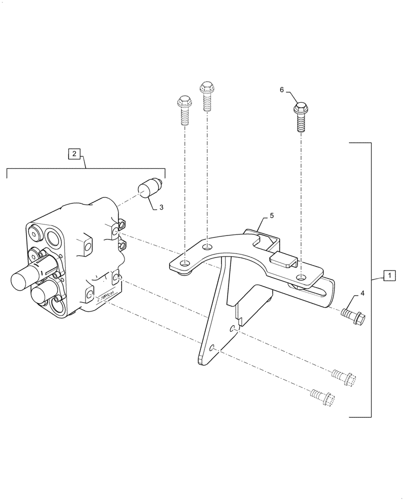 Схема запчастей Case IH FARMALL 55C - (35.201.010) - LOADER VALVE (35) - HYDRAULIC SYSTEMS