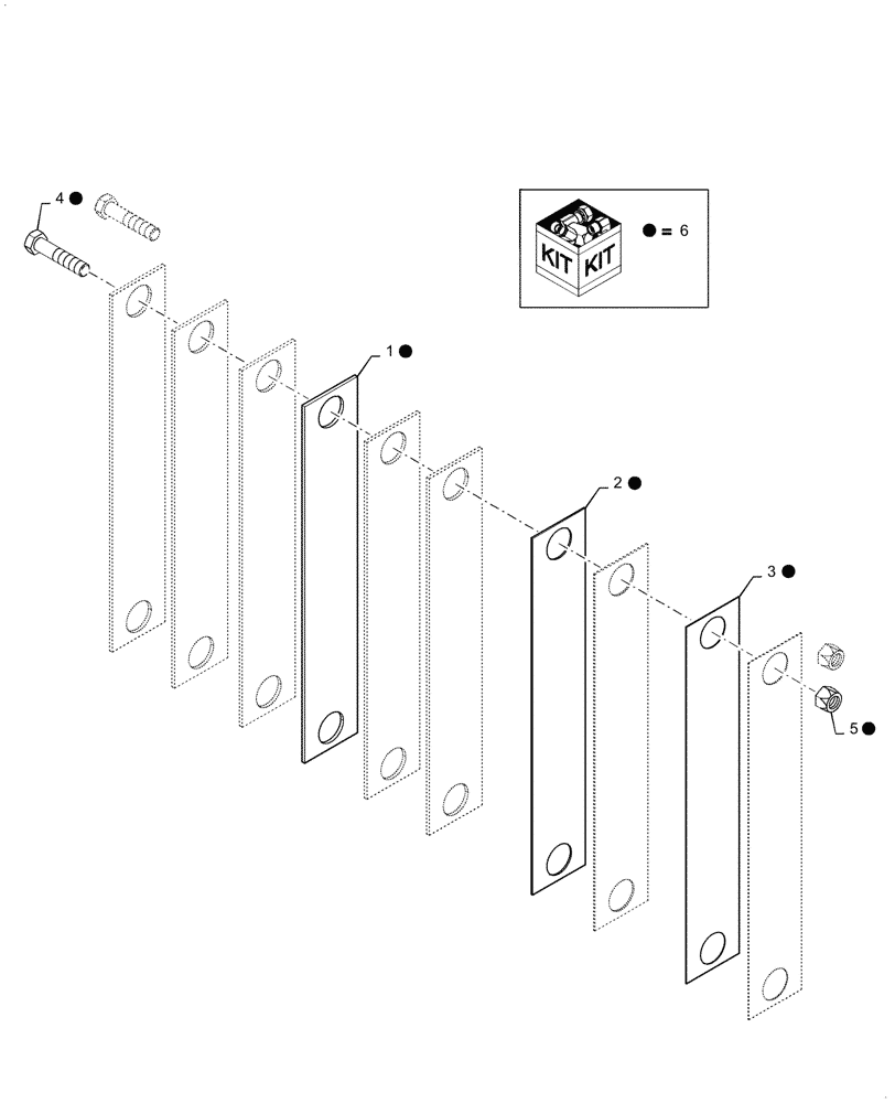 Схема запчастей Case IH 920 - (39.100.12) - KIT AXLE SHIM (39) - FRAMES AND BALLASTING