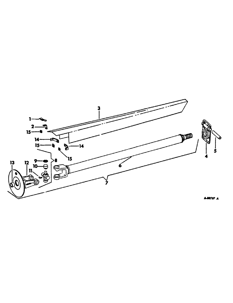 Схема запчастей Case IH 711 - (R-10) - REAR POWER DRIVE AND SHIELD 