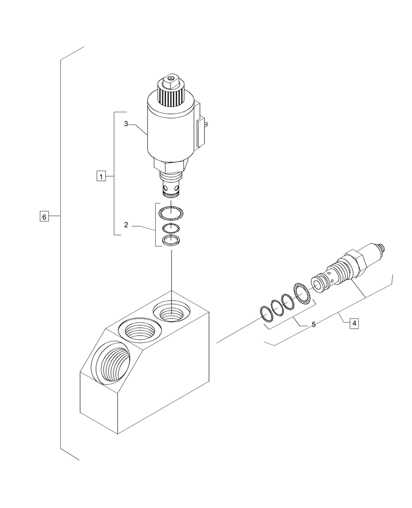 Схема запчастей Case IH 7700 - (B05.11[01]) - Hydraulic Solenoid Valve {Rollers} (35) - HYDRAULIC SYSTEMS