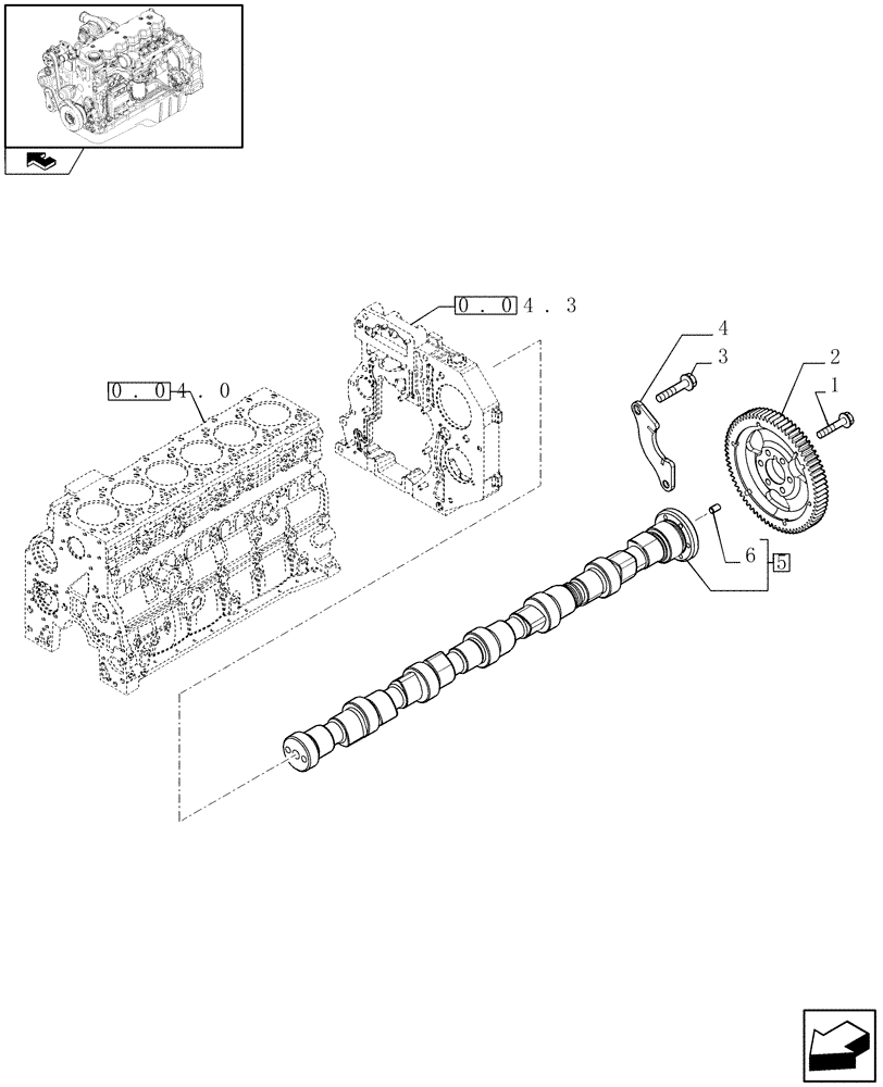 Схема запчастей Case IH F4HE9687G J101 - (0.12.0) - CAMSHAFT - TIMING CONTROL (504101885) 