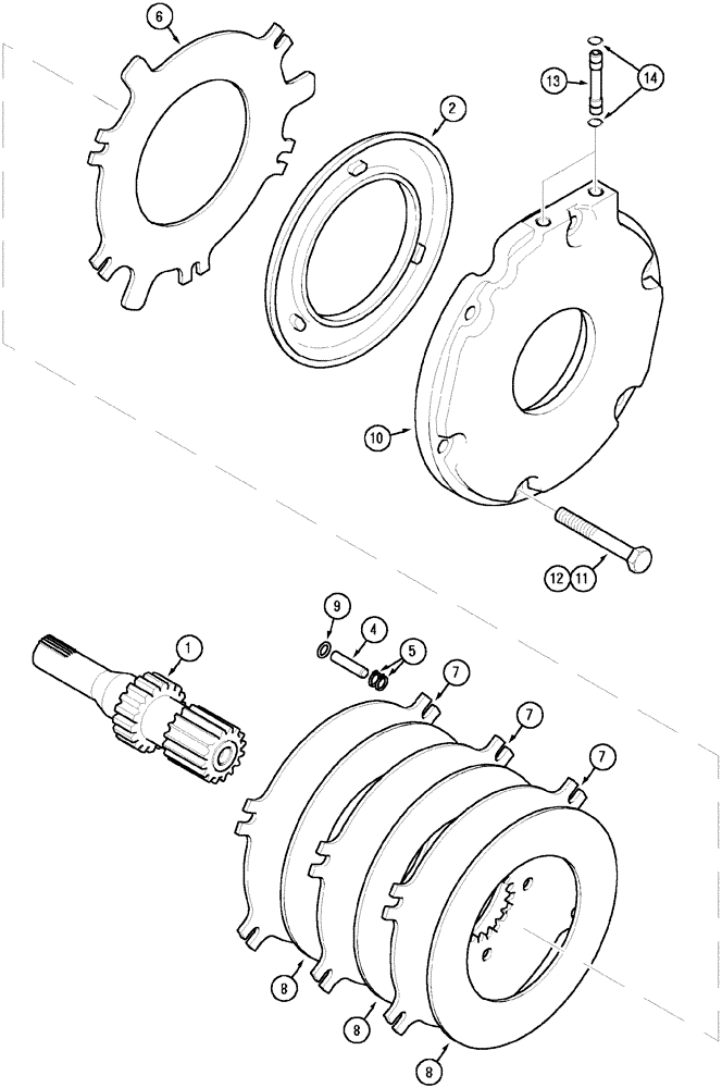 Схема запчастей Case IH MX150 - (07-03) - BRAKES (33) - BRAKES & CONTROLS