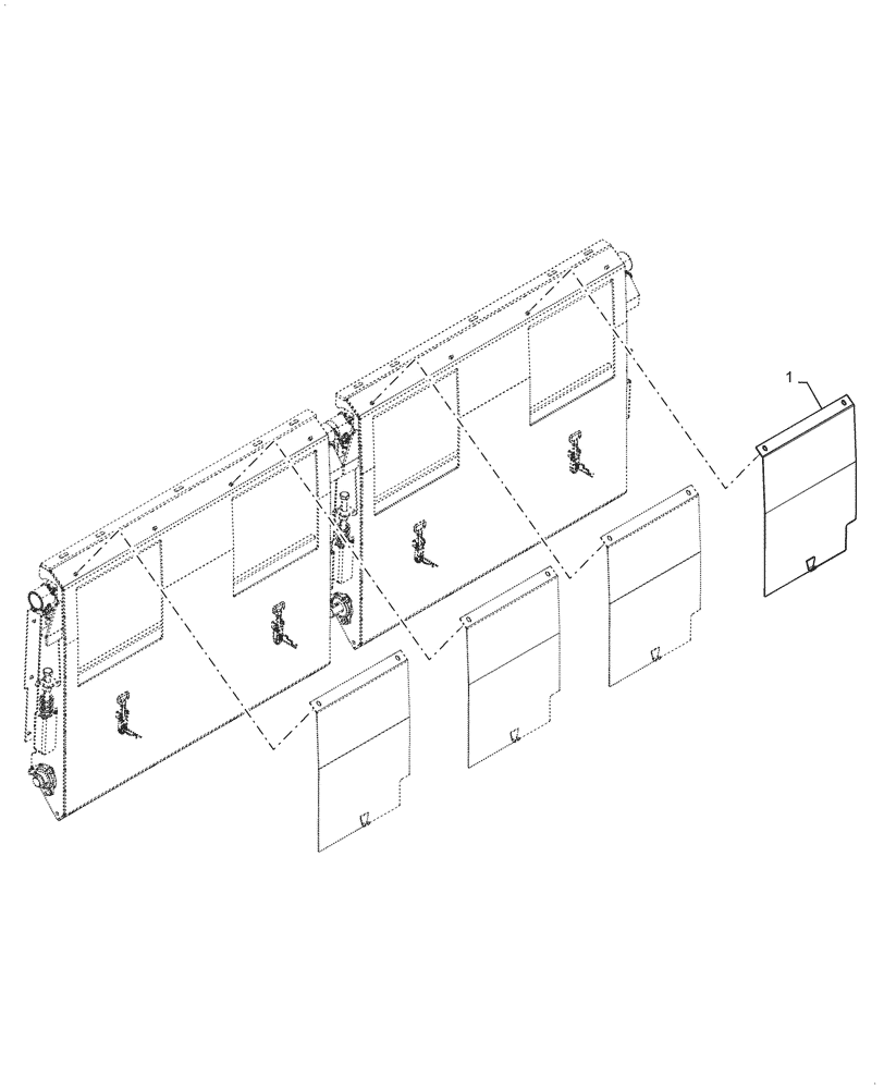 Схема запчастей Case IH 3162 - (58.115.00) - COVER ASSY, FEEDER, ASN YHH051300 (58) - ATTACHMENTS/HEADERS