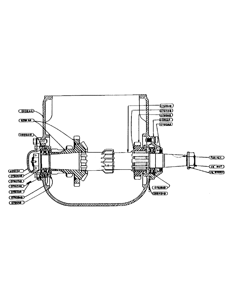 Схема запчастей Case IH DO-SERIES - (072) - BELT PULLEY SHAFT ASSEMBLY (06) - POWER TRAIN