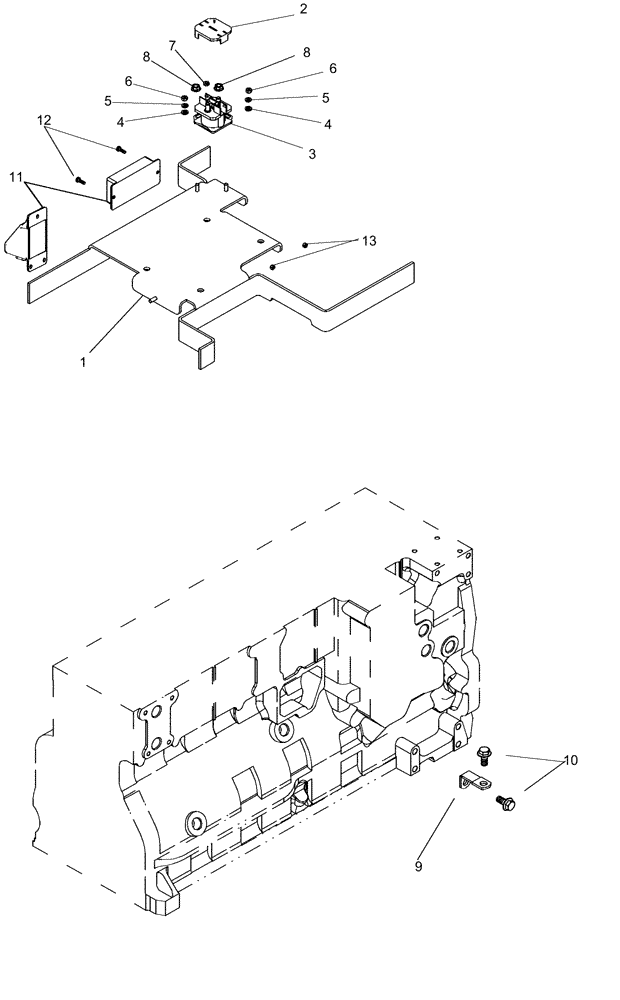 Схема запчастей Case IH MX180 - (04-17) - SOLENOID STARTER (04) - ELECTRICAL SYSTEMS