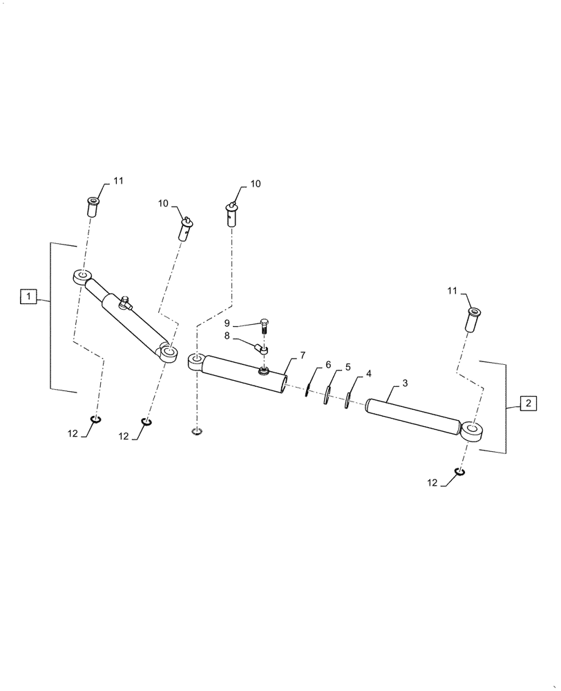 Схема запчастей Case IH FARMALL 55C - (41.216.050) - STEERING CYLINDER (41) - STEERING