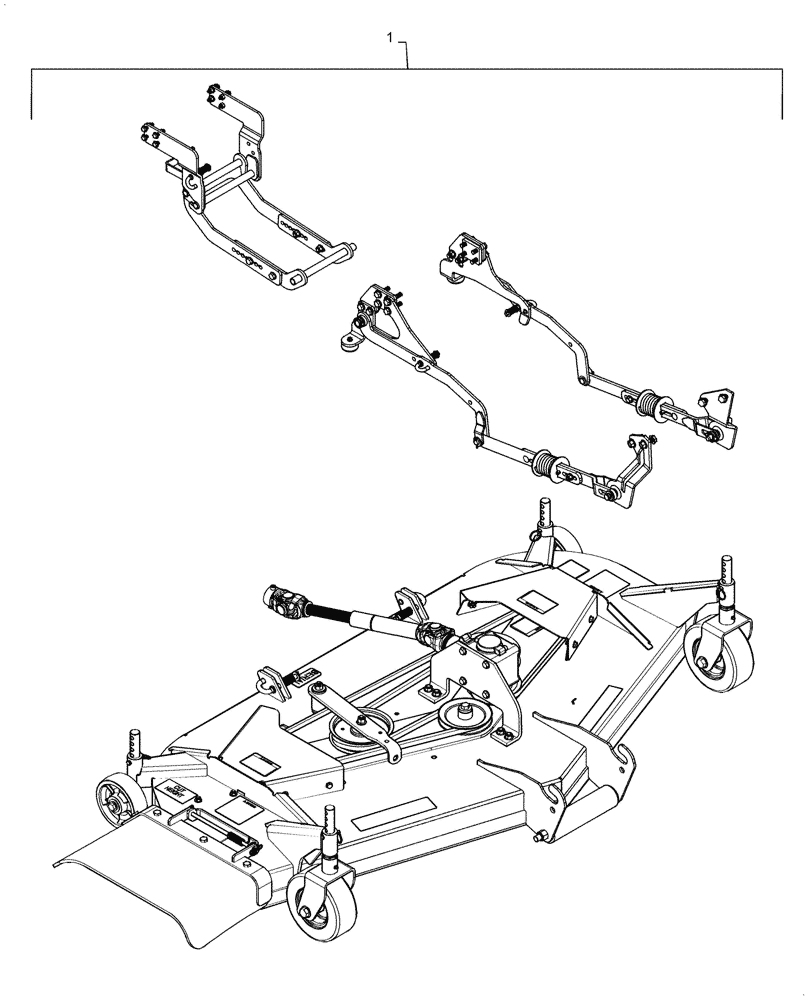 Схема запчастей Case IH MW272S - (58.910.AB[36]) - VAR - 717966296 - MOWER DECK ASSY, CL 3, T4, LS REPWR (WHOLEGOODS) (58) - ATTACHMENTS/HEADERS