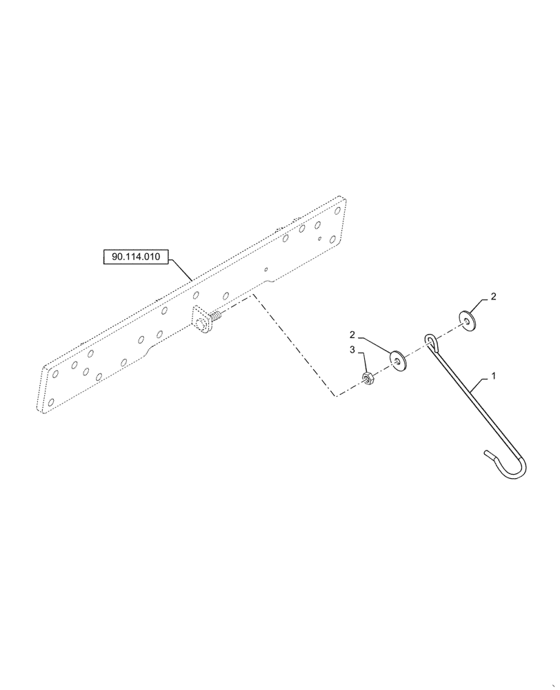 Схема запчастей Case IH FARMALL 55C - (37.120.040) - TOP LINK HOOK (37) - HITCHES, DRAWBARS & IMPLEMENT COUPLINGS