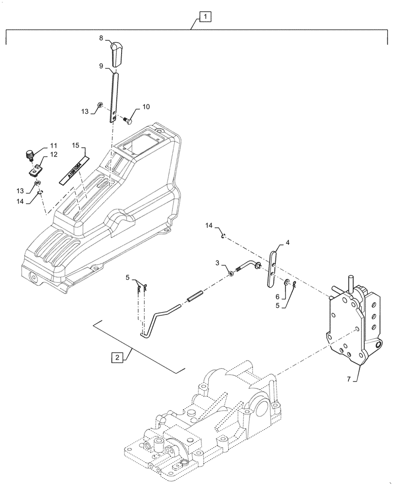 Схема запчастей Case IH FARMALL 55C - (88.100.050) - DIA KIT, DRAFT CTRL. LINK OPT (88) - ACCESSORIES