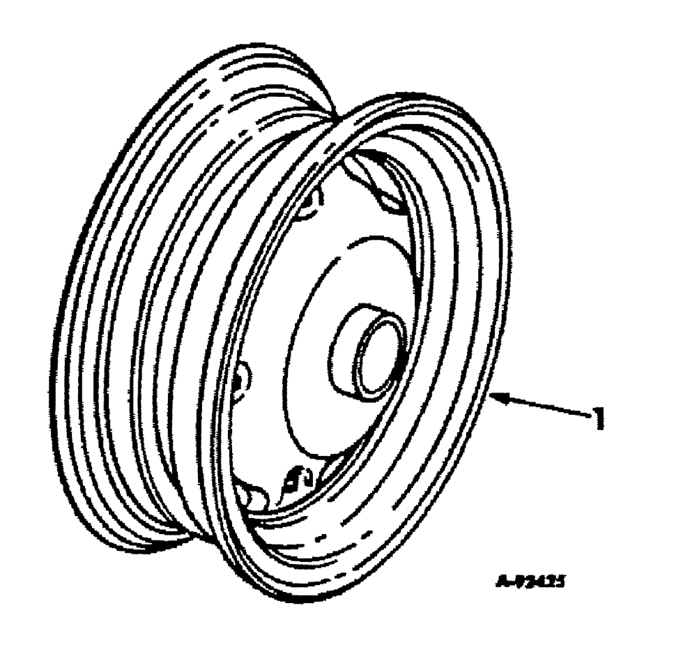 Схема запчастей Case IH 185 - (15-01[1]) - WHEELS AND TRACTION, FRONT WHEELS Wheels & Traction