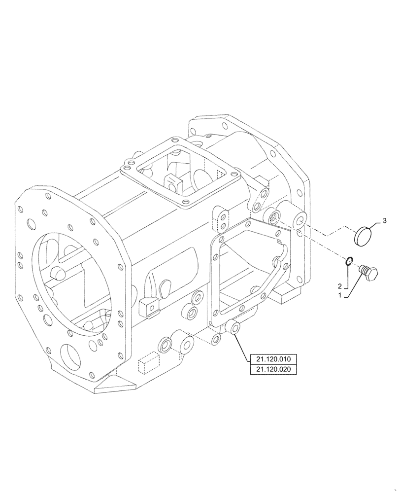 Схема запчастей Case IH FARMALL 55C - (31.101.020) - PTO 1 HARDWARE & CAPS (31) - IMPLEMENT POWER TAKE OFF