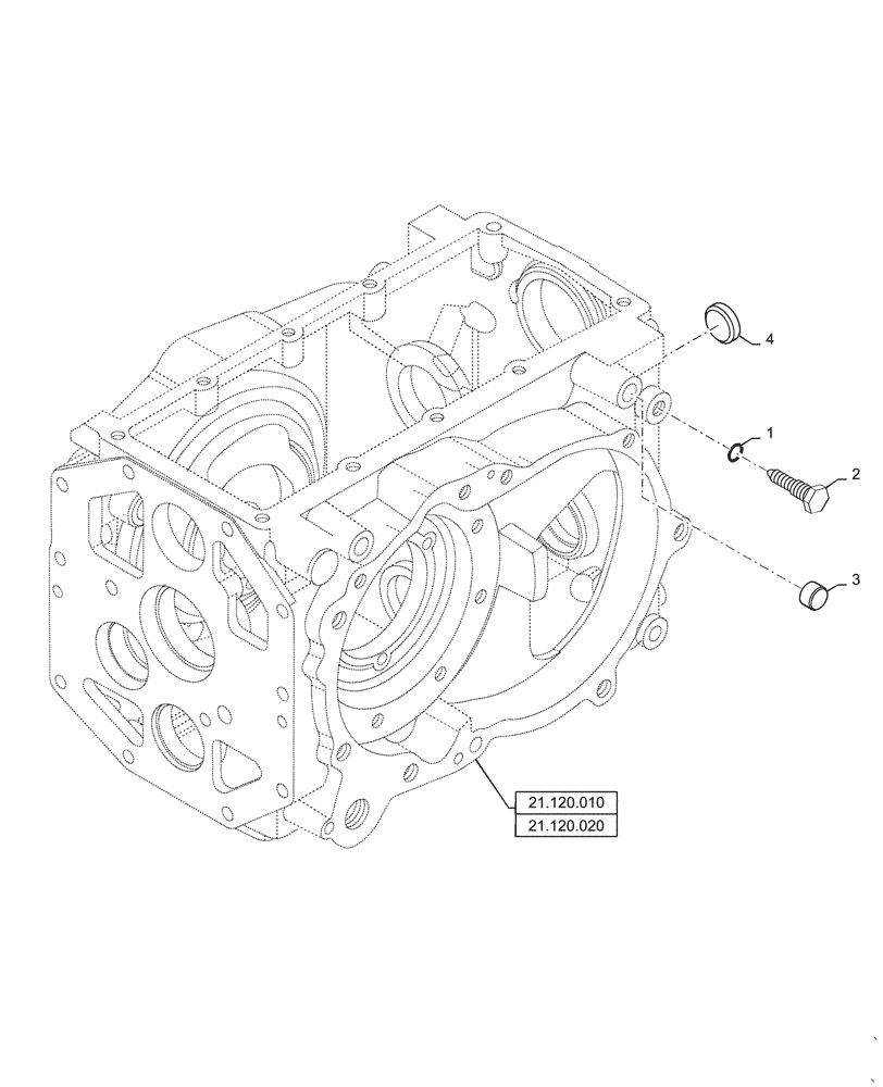 Схема запчастей Case IH FARMALL 55C - (31.101.010) - PTO 1 HARDWARE & CAPS (31) - IMPLEMENT POWER TAKE OFF