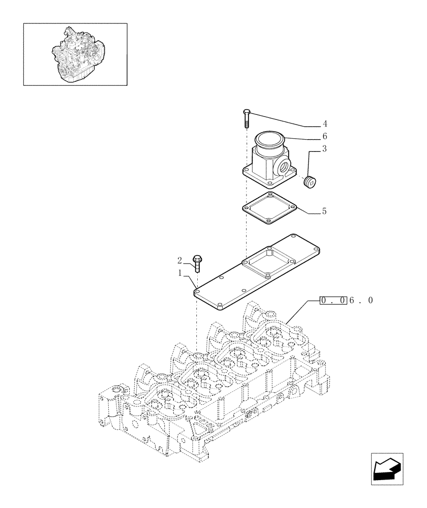 Схема запчастей Case IH F4GE9484A J602 - (0.07.1[01]) - INTAKE MANIFOLD (504064864-504180402) 