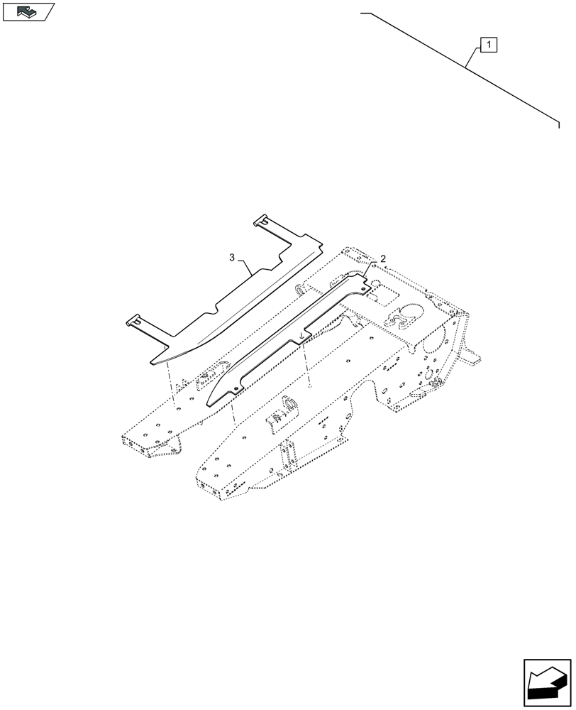 Схема запчастей Case IH 4412F-30 - (88.058.027) - DIA KIT: ROW UNIT DECK PLATE UPGRADE (88) - ACCESSORIES