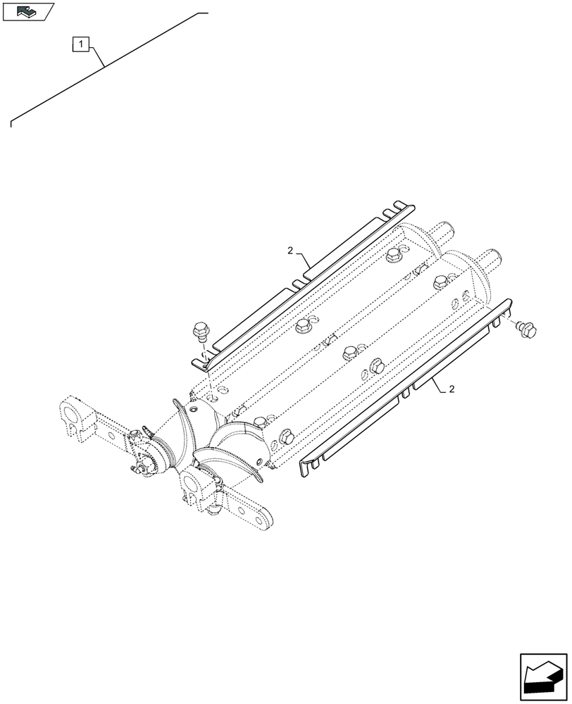 Схема запчастей Case IH 4412F-30 - (88.058.022) - DIA KIT : ROW UNIT TRASH GRABBER KIT (88) - ACCESSORIES