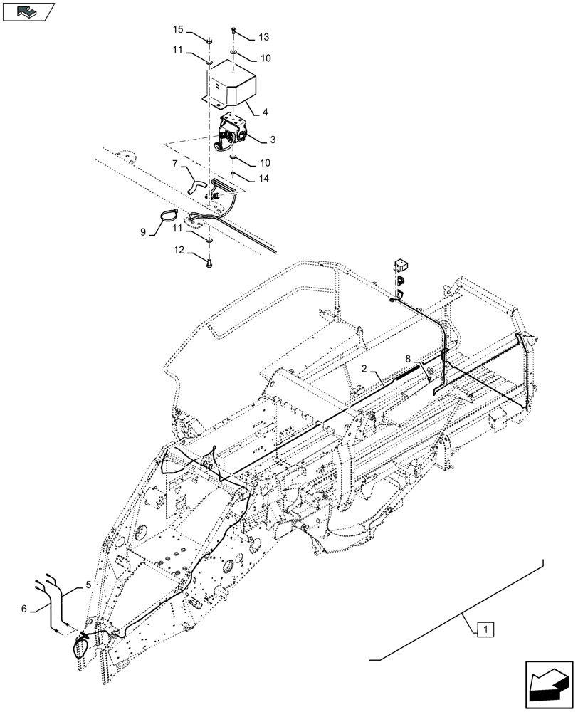 Схема запчастей Case IH LB424R XL - (88.055.040) - DIA KIT : CAMERA KIT (88) - ACCESSORIES