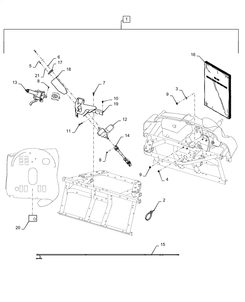 Схема запчастей Case IH SCOUT - (88.041.01) - DIA KIT, POWER STEERING KIT (88) - ACCESSORIES