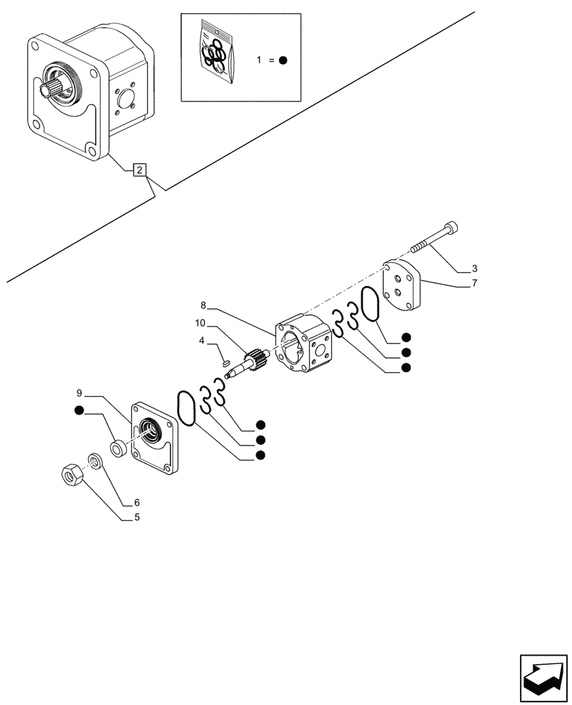 Схема запчастей Case IH JX95HC PLUS - (41.206.040) - STD + VAR - 391606 - POWER STEERING LINES, PUMP (41) - STEERING