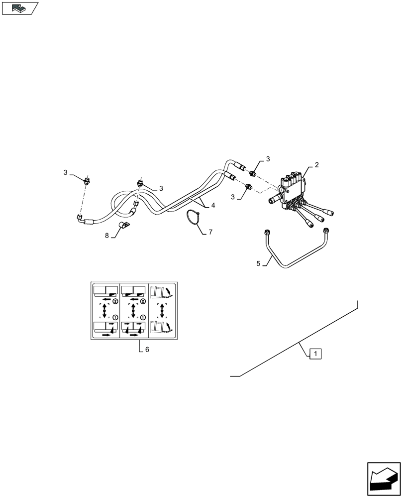 Схема запчастей Case IH LB424R XL - (88.070.021[02]) - DIA KIT: PARTIAL BALE EJECT (88) - ACCESSORIES