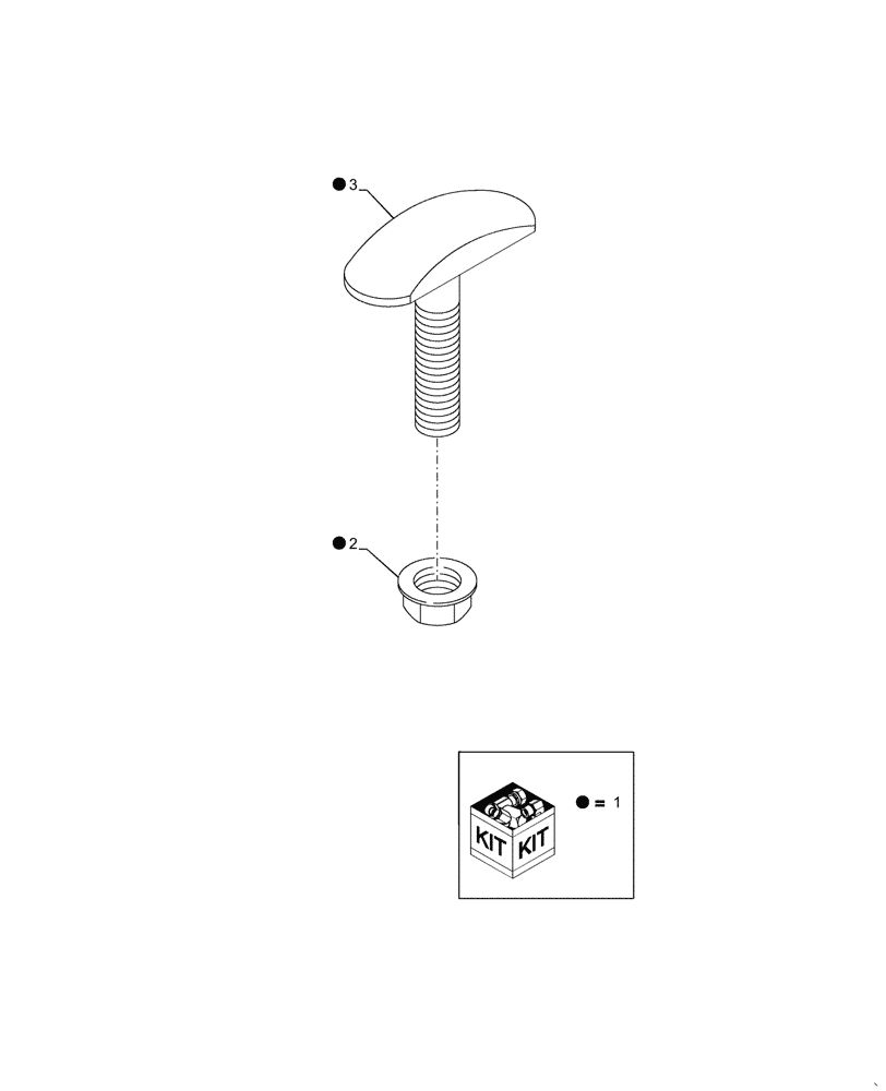 Схема запчастей Case IH 2577 - (66.360.05[01]) - KIT T-BOLT (66) - THRESHING
