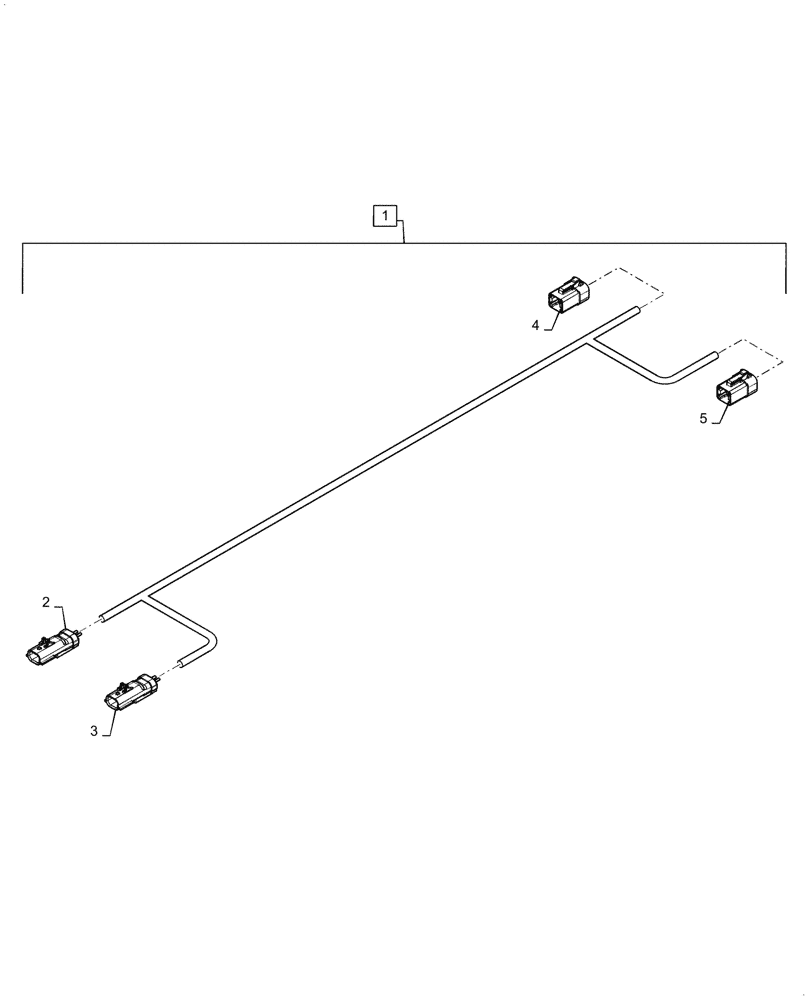 Схема запчастей Case IH 2150 - (55.015.AB[19]) - WIRE HARNESS RIGHT POWER, 24 ROW (55) - ELECTRICAL SYSTEMS