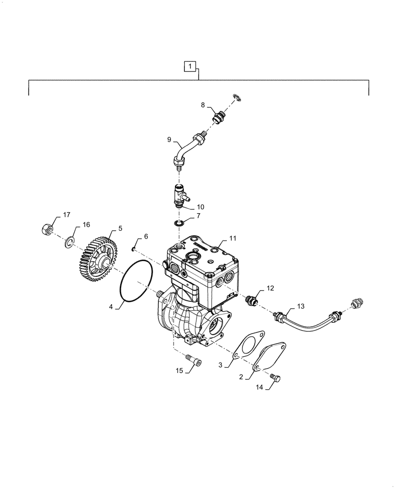 Схема запчастей Case IH 7230 - (88.100.36[04]) - KIT AIR COMPRESSOR PAGE 3 OF 3 (88) - ACCESSORIES