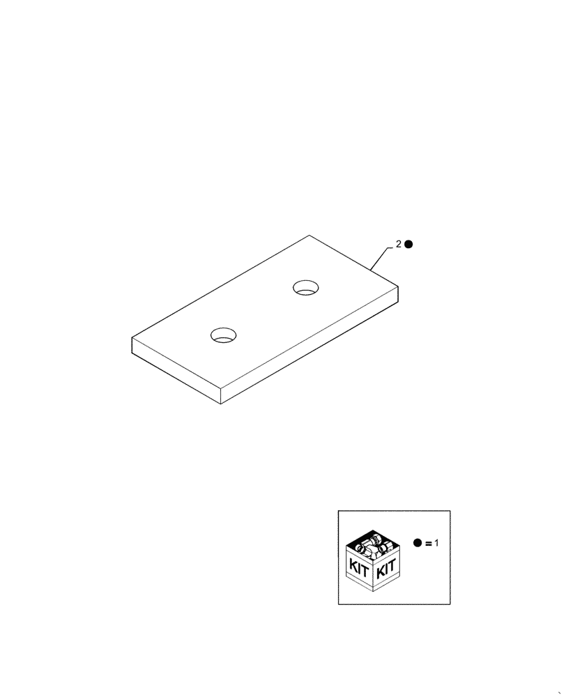 Схема запчастей Case IH CONCORD - (B40[01A]) - KIT RUB PAD 