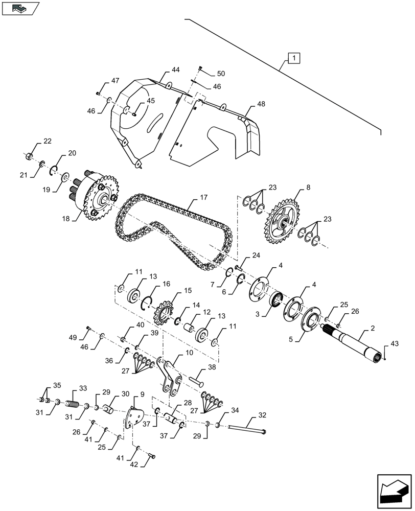 Схема запчастей Case IH LB434S - (88.060.030[01]) - SERVICE KIT: PACKER CRANKSHAFT & DRIVE KIT - C159 (88) - ACCESSORIES