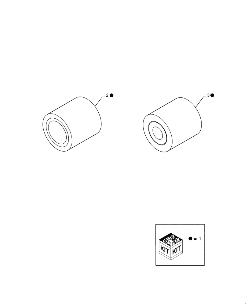 Схема запчастей Case IH 7010 - (74.114.06[03]) - KIT BUSHING DELUXE UPPER SHOE (74) - CLEANING