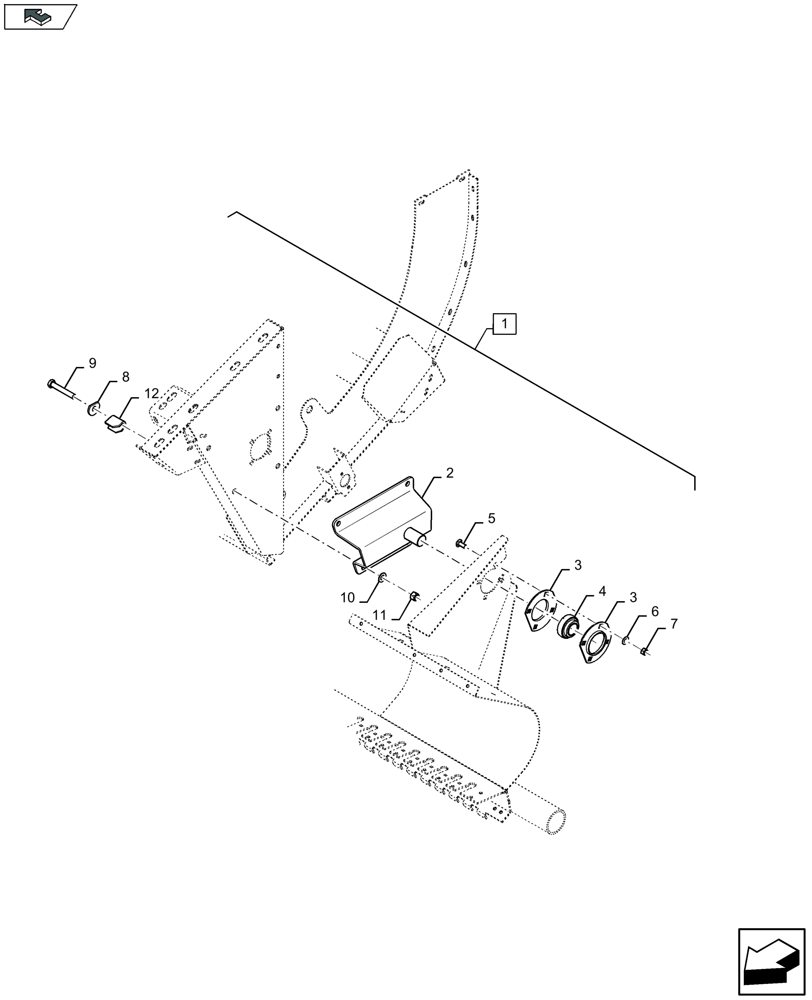 Схема запчастей Case IH LB434S - (88.060.030[03]) - SERVICE KIT: PACKER CRANKSHAFT & DRIVE KIT - C159 (88) - ACCESSORIES