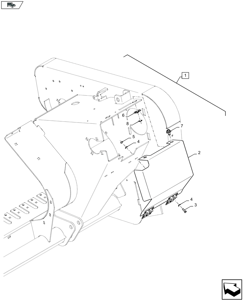 Схема запчастей Case IH LB424S - (88.060.030[05]) - SERVICE KIT: PACKER CRANKSHAFT & DRIVE KIT - C159 (88) - ACCESSORIES