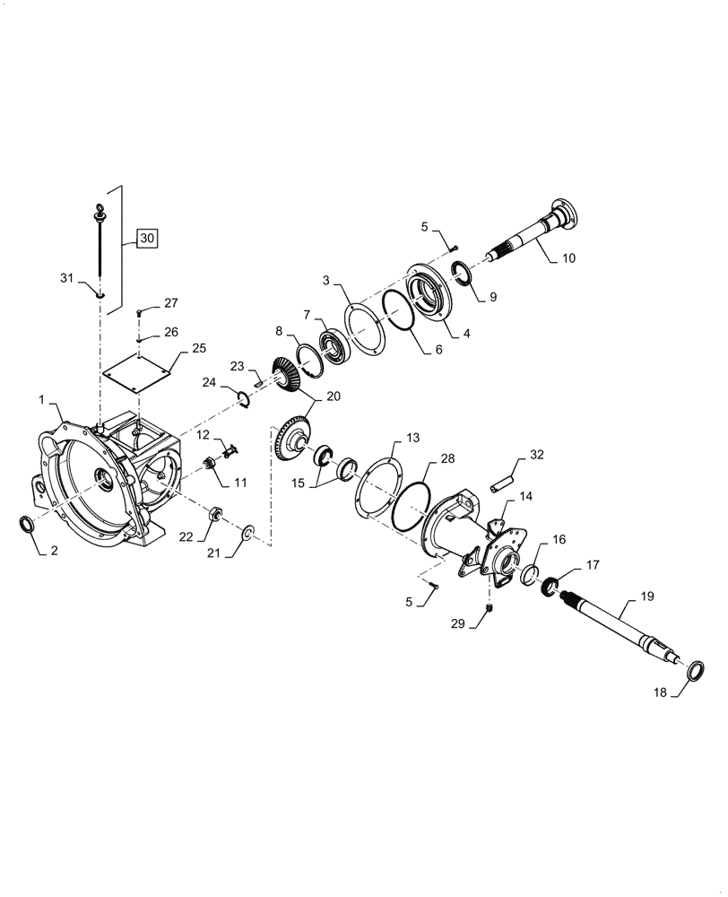 Схема запчастей Case IH 5088 - (14.100.AR) - PTO TRANSMISSION GEAR (14) - MAIN GEARBOX & DRIVE