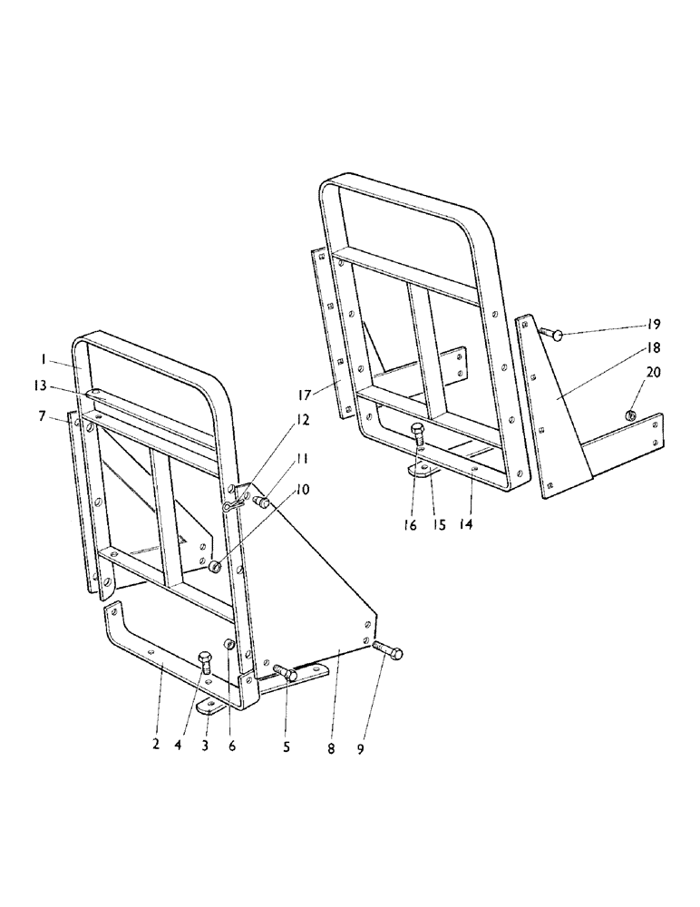 Схема запчастей Case IH LF-SERIES - (04) - RADIATOR GUARDS ULF 35 & ALTERNATIVE UNITS TO ULF 35 