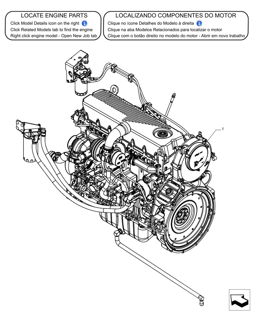 Схема запчастей Case IH A8800 - (10.001.AD[02]) - ENGINE - MY 2017 (10) - ENGINE