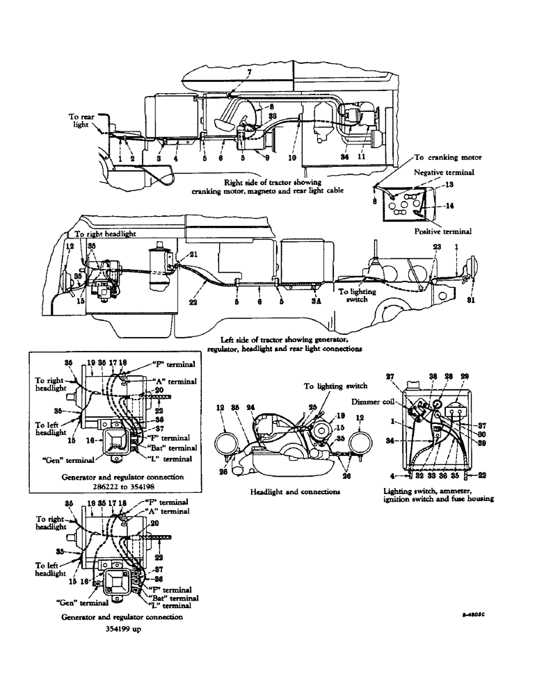 Схема запчастей Case IH SUPER A-1 - (140) - ELECTRICAL SYSTEM, LIGHTING AND STARTING, MAGNETO IGNITION (06) - ELECTRICAL SYSTEMS