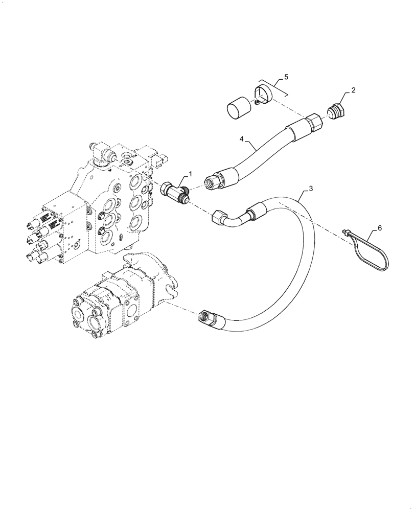 Схема запчастей Case IH SV340 - (35.525.060) - HYDRAULIC VALVE SUPPLY LINES EHF, EU (35) - HYDRAULIC SYSTEMS