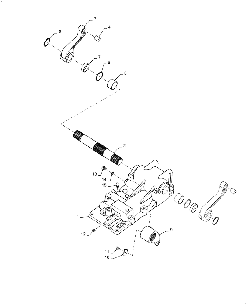 Схема запчастей Case IH FARMALL 55C - (37.110.010) - HYDRAULIC HOUSING (37) - HITCHES, DRAWBARS & IMPLEMENT COUPLINGS