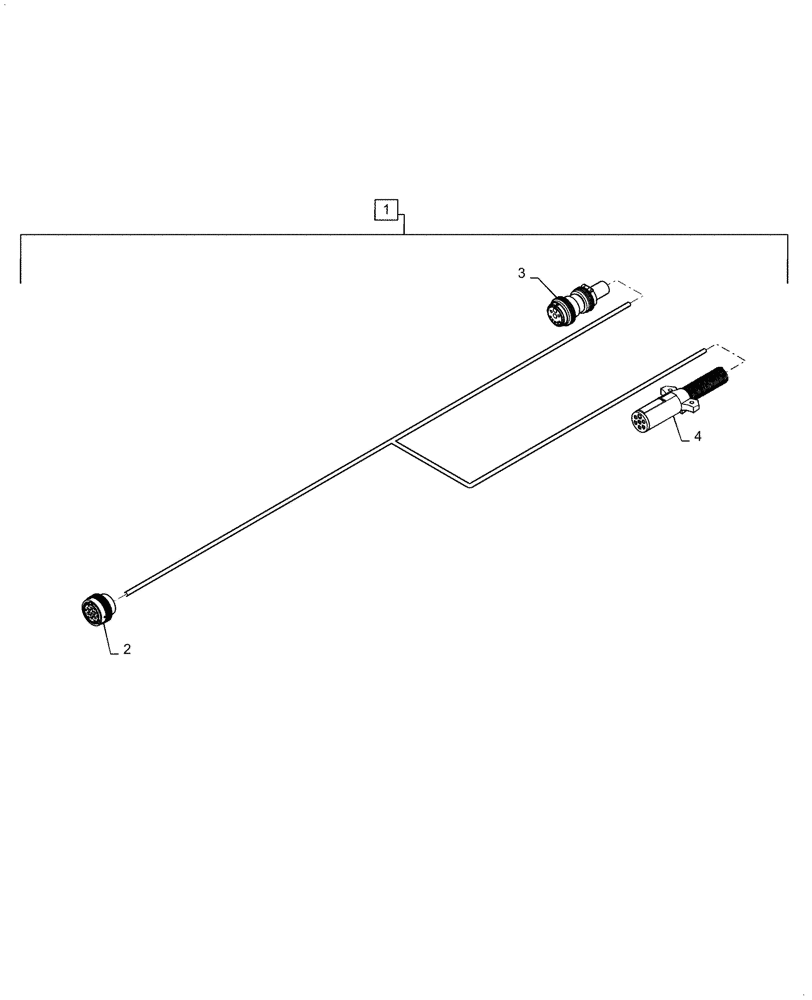 Схема запчастей Case IH 2160 - (55.015.AB[11]) - WIRE HARNESS HITCH EXTENSION (55) - ELECTRICAL SYSTEMS