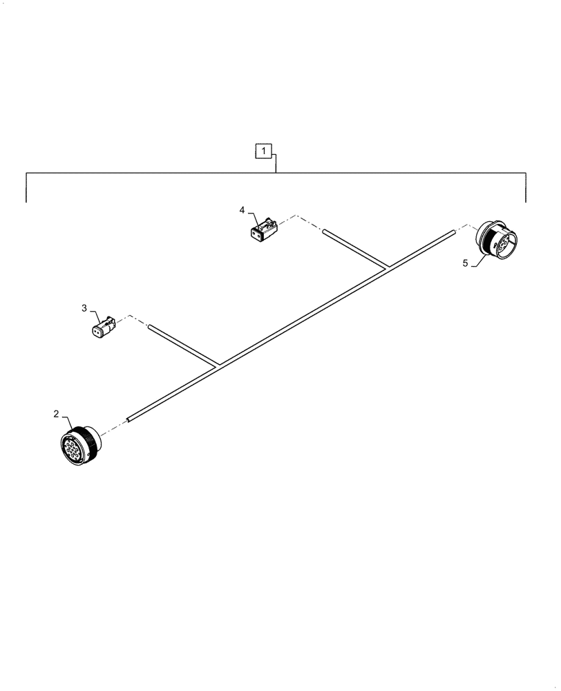 Схема запчастей Case IH 2160 - (55.015.AB[01]) - WIRE HARNESS 36 ROW HITCH (55) - ELECTRICAL SYSTEMS