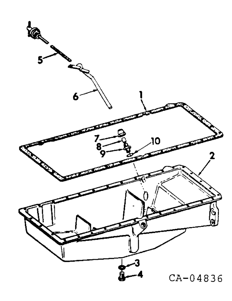 Схема запчастей Case IH V-800 - (B-09) - CRANKCASE OIL PAN 